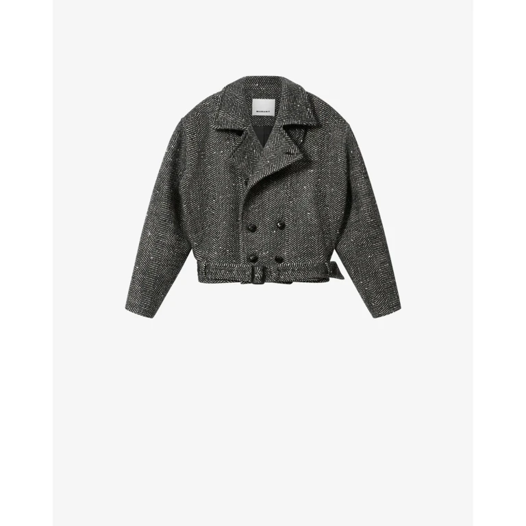 Manteau Ethan En Laine - Homme - Écru Et Noir - Taillexs - Isabel Marant