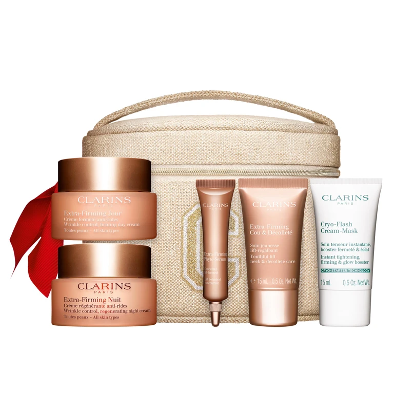 Extra-Firming Collection - 4 Piece Set (extra firming day cream 50ml + extra firming phyto serum 10ml, extra firming neckcream 15ml, cryo flash cream mask 15ml)