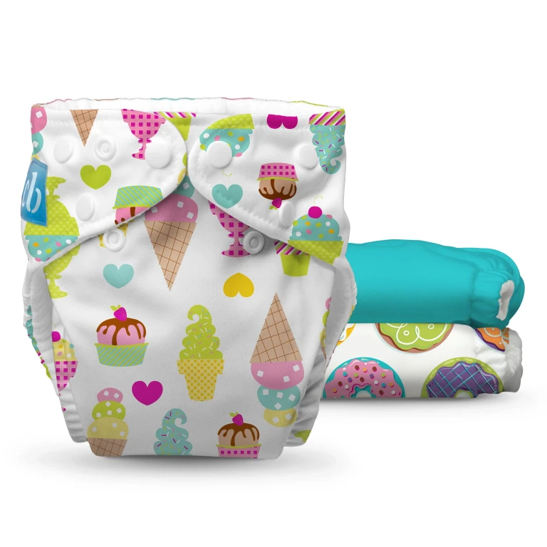 Reusable Cloth Diapers: One Size with Fleece (Pack of 5)
