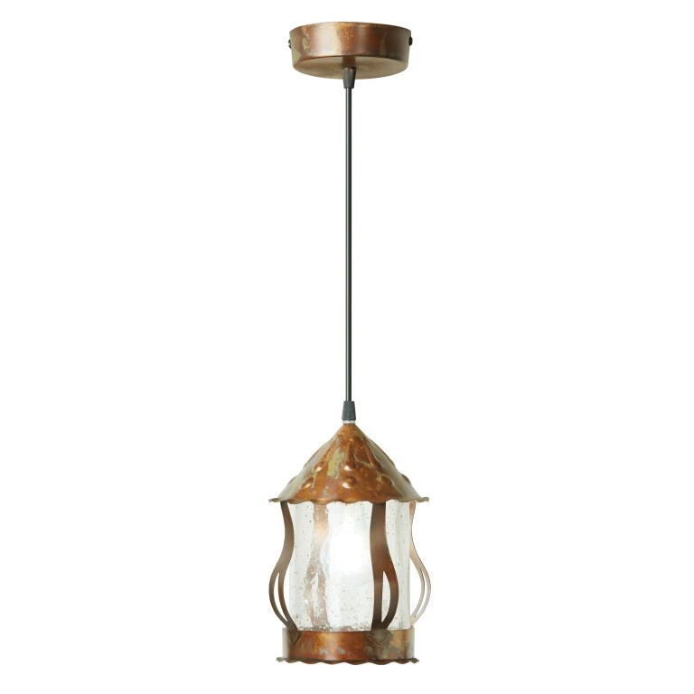 6.25" W 1-Light Cormac Metal and Glass Pendant