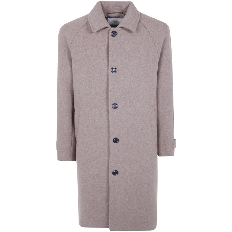 Coat Solid Wool "Solid Wool Coat"