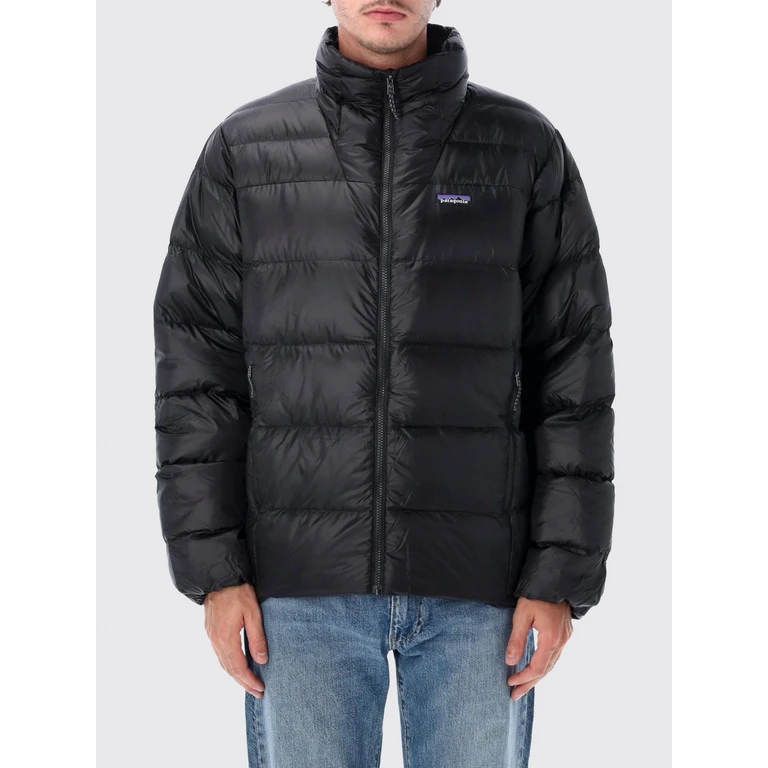 Fitz Roy Quilted Nylon Puffer Jacket with High Collar (84587BLK)