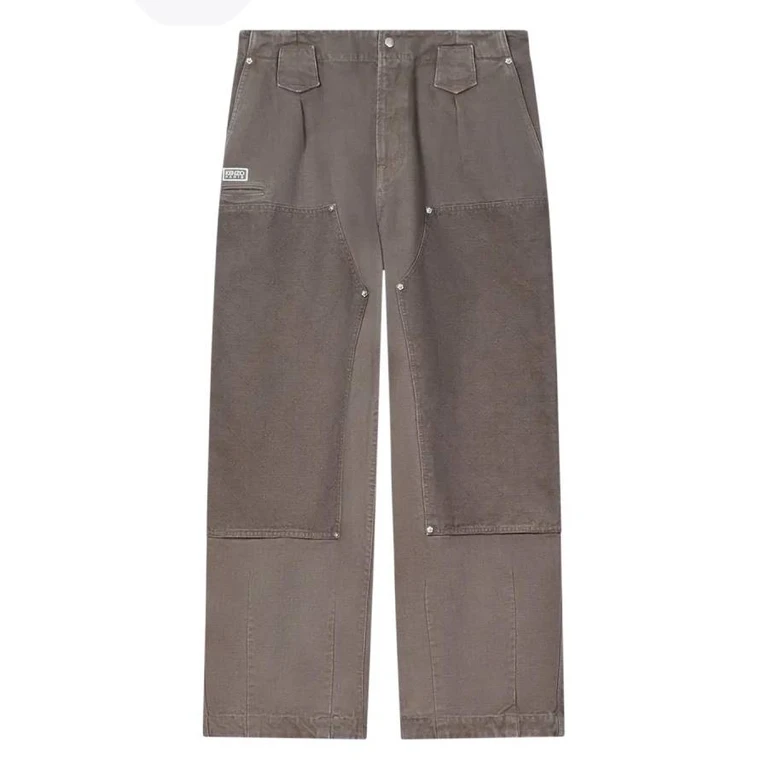 Weave Cotton Double Knee Pants