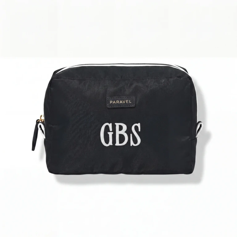 Toiletry Bag Recycled Negative Nylon Travel Organizer Derby Black