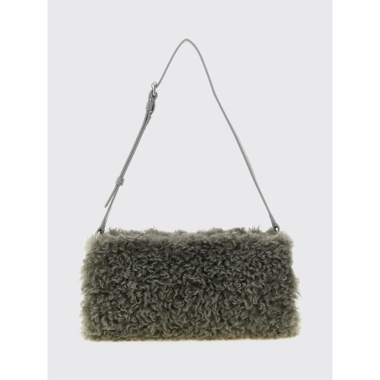 STELLA MCCARTNEY Cylindrical Shearling Shoulder Bag with Adjustable Handle (7P0087WP07471464)