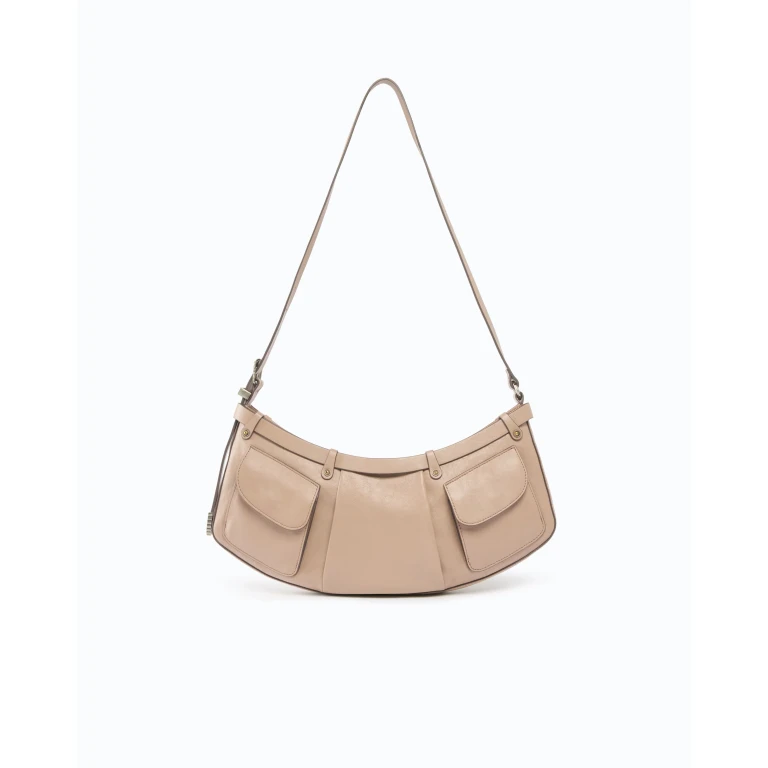 Sac porté épaule moyen Pocket Body Bag en cuir new biker avec poches