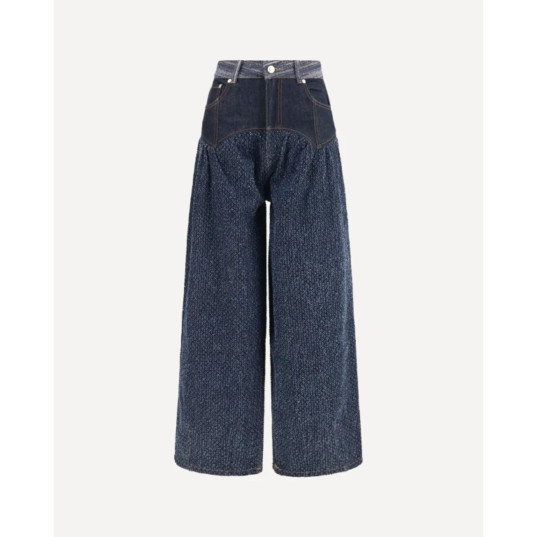 Embroidered Corset balloon Jeans Female 28
