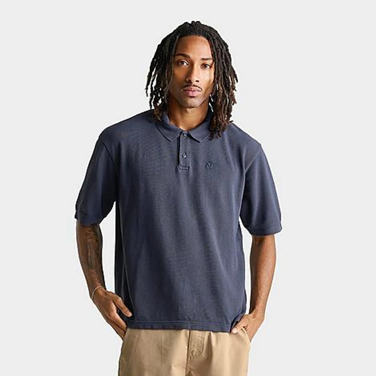 Vans Men's x Rowan Z Polo Shirt in Parisian Night Blue Size: Small