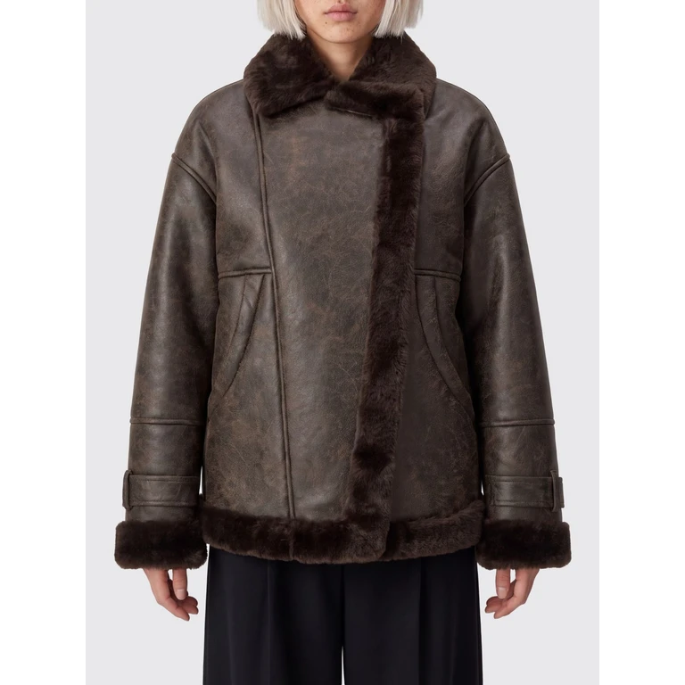 Veste aviateur Liu-jo en faux cuir marron