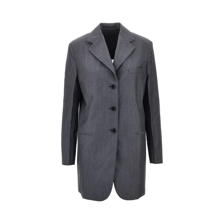 Fil-à-fil wool tailored jacket Woman 40