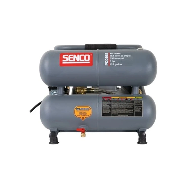 PC0968 1.5 HP 2.5 Gallon Oil-Free Twin Stack Air Compressor
