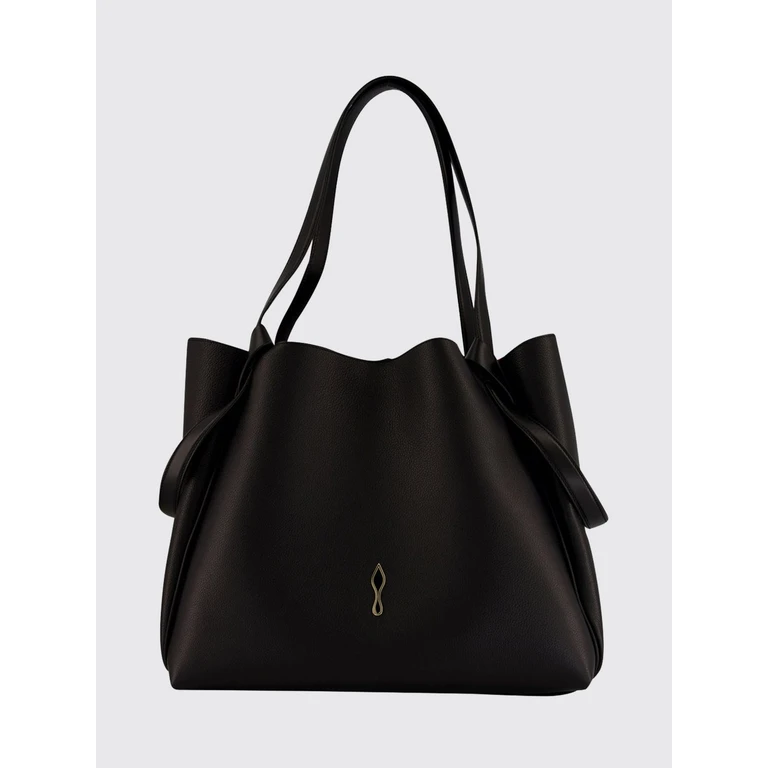 Bettina Grained Leather Tote Bag with Double Handle (3265049BK01)