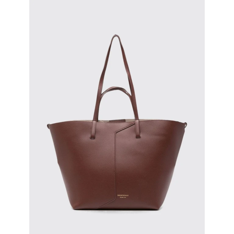 Flared Shoulder Bag in Leather with Removable Inner Pouch (EW005668AF29459U6017)