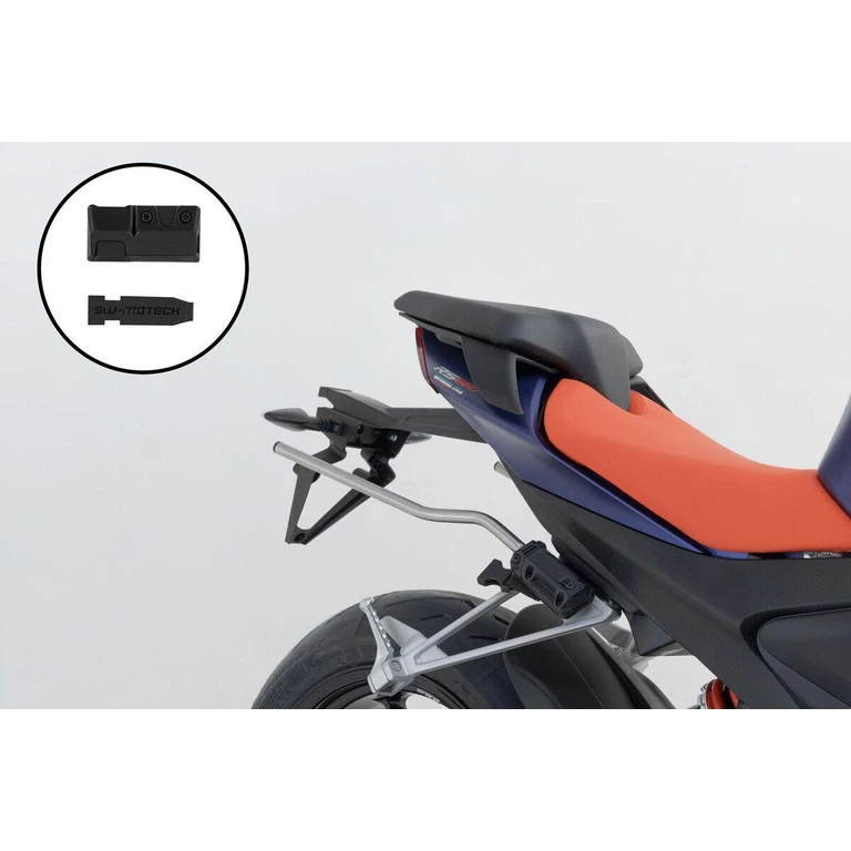 HTA.01.740.86700/B - SW Motech Blaze Panniers Spacer Bars For Honda NC750X ABS 2020-2025 - Black/Silver