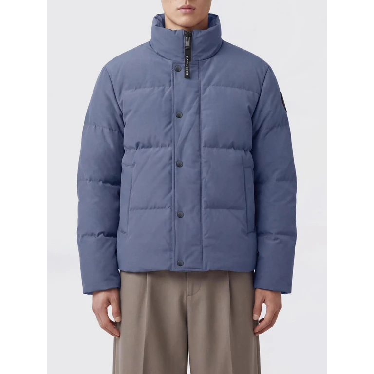 Puffer Jacket in Recycled Technical Fabric with High Neck and Contrast Logo (3833MB9128)