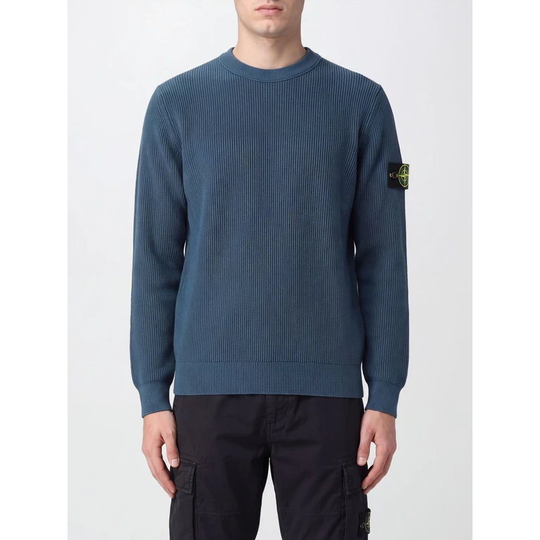 Slim Fit Cotton Crew-Neck Jumper with Compass Logo (5100154S00D8V002E)