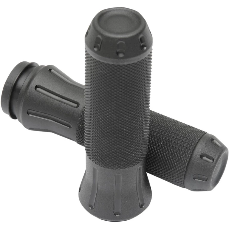 354132 - Drag Specialties Custom Grips For Harley Davidson FLHR 1584 2008 - Black/Shot Peened