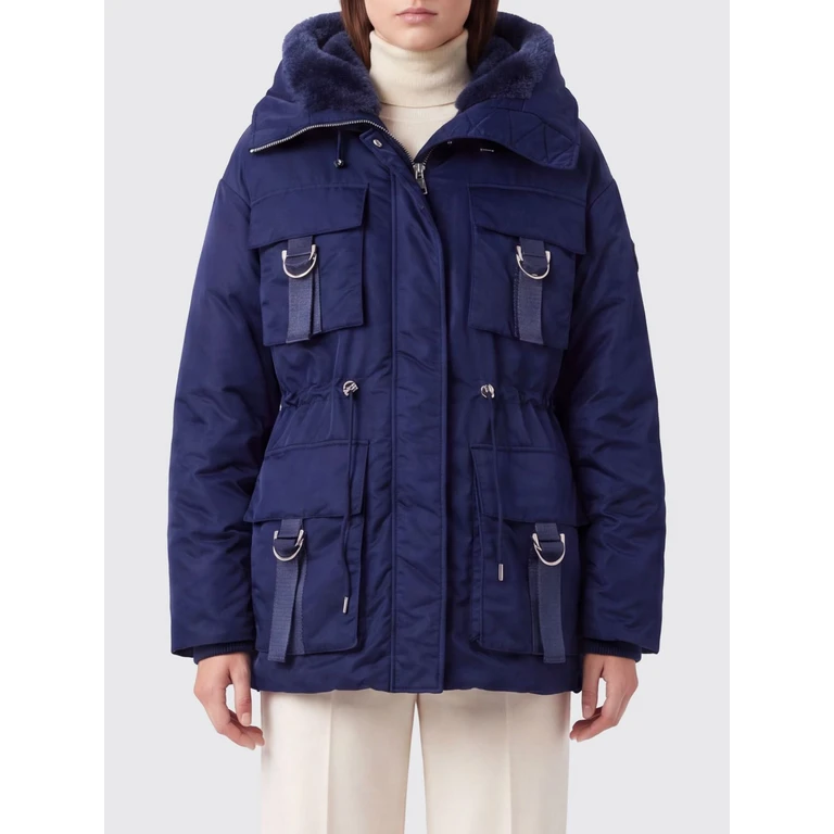Parka Courte en Satin Nylon