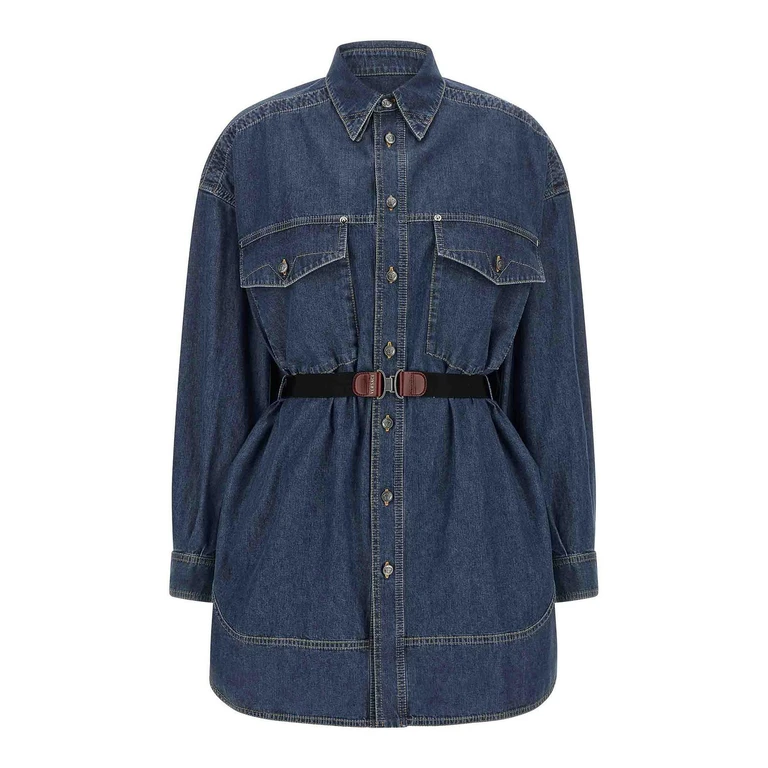 Versace Robe Au Genou - Bleu (10256571A186401D880)