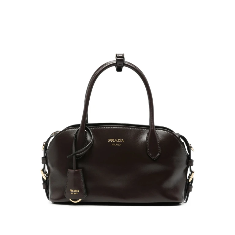 Logo-print Leather Tote Bag