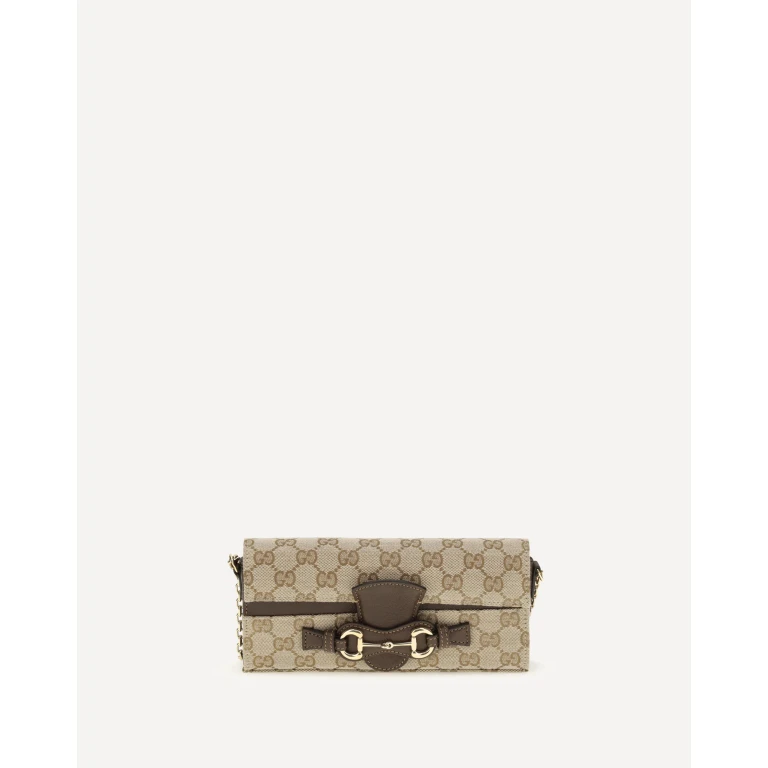 GG Fabric chain Wallet with Horsebit Female UNI