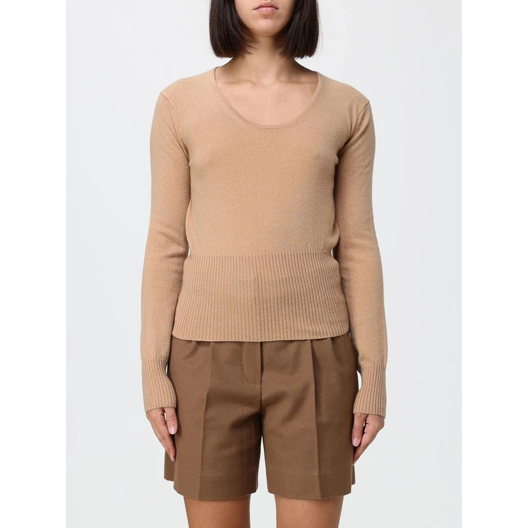 Slim Fit Wool and Cashmere Crewneck Jumper with Ribbed Trims (2621366142600005)