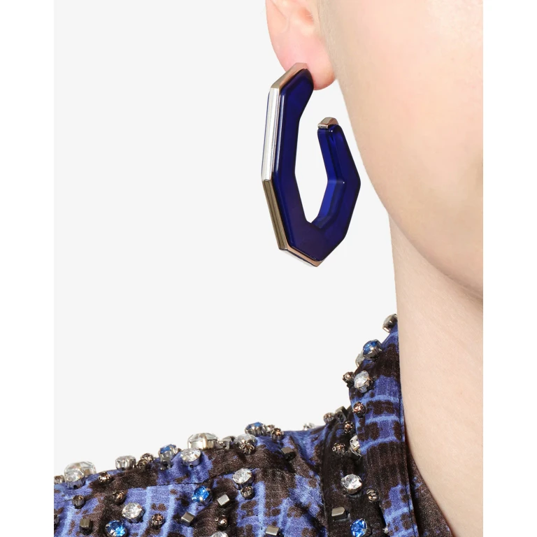 Boucles D'Oreille Liu - Femme - Royalbleu-argenté - Isabel Marant