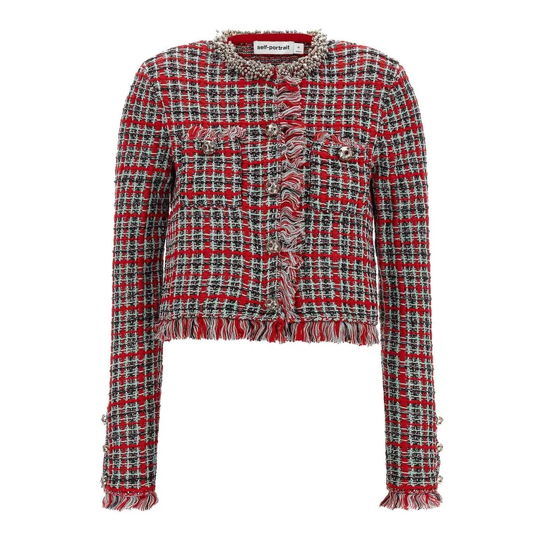 Self Portrait Veste Casual - Rouge (AW26146JRED)