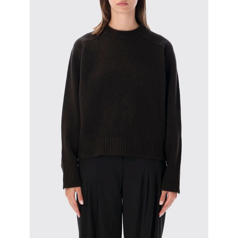 Crewneck Merino Wool Jumper with Dropped Shoulders and Long Sleeves (PUL0079WILLMAR0525W)