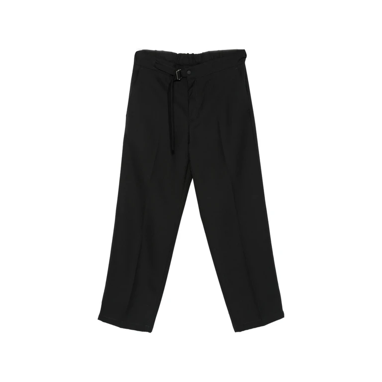 John Belted Straight-leg Trousers