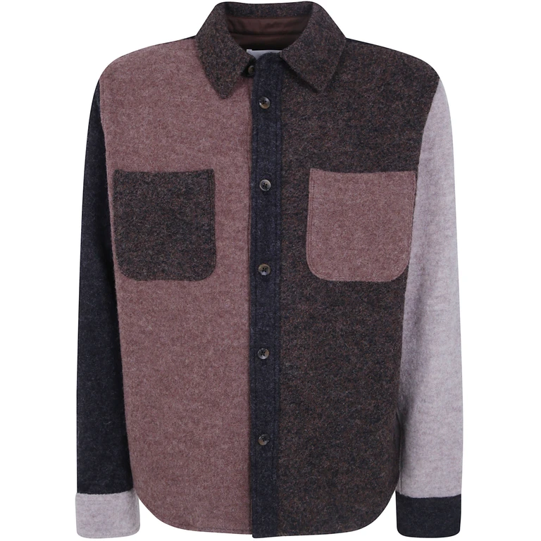 Overshirt Colourblock Wool Colourblock Overshirt