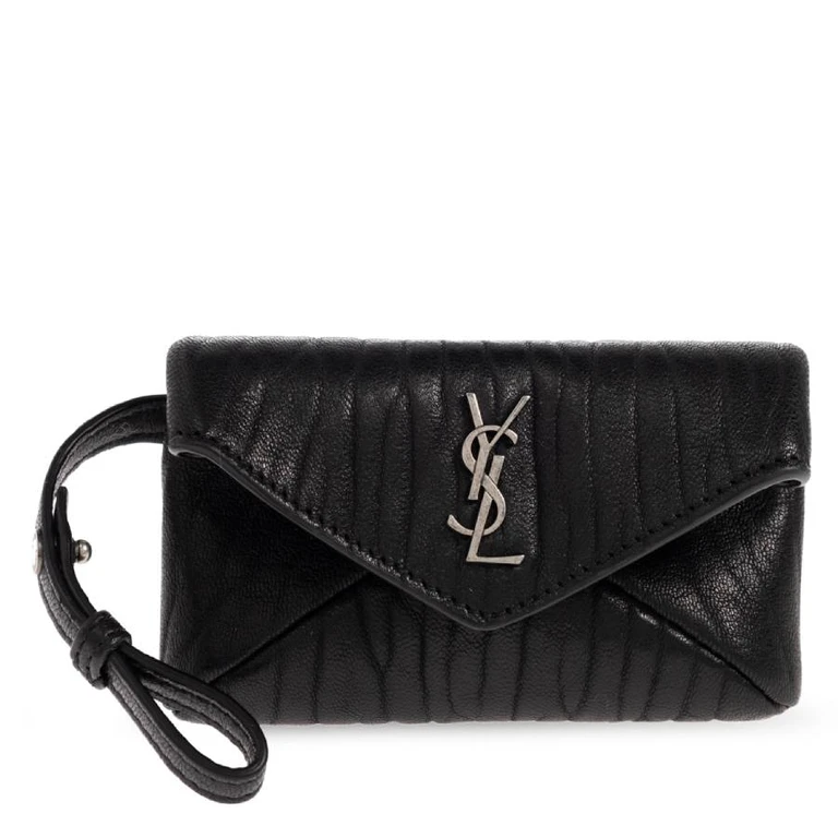 Cassandre Leather Micro Envelope Pouch