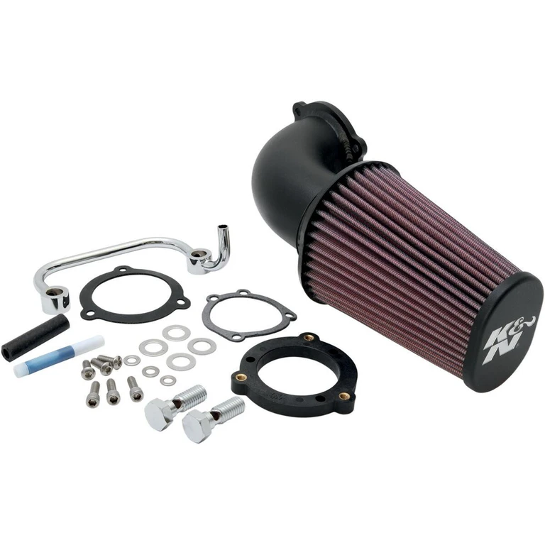 63-1126 - K&N Air Charger Intake Kit For Harley Davidson XL 1200 C 2004-2020 - Black