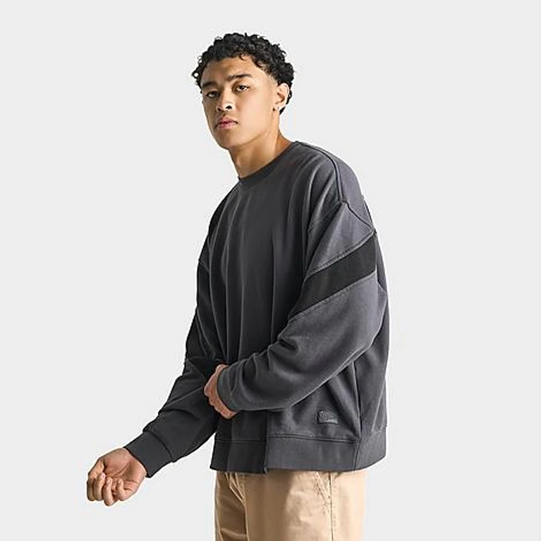 Vans Men's Retro Sport Crewneck Sweatshirt in Charcoal Grey Size: Small