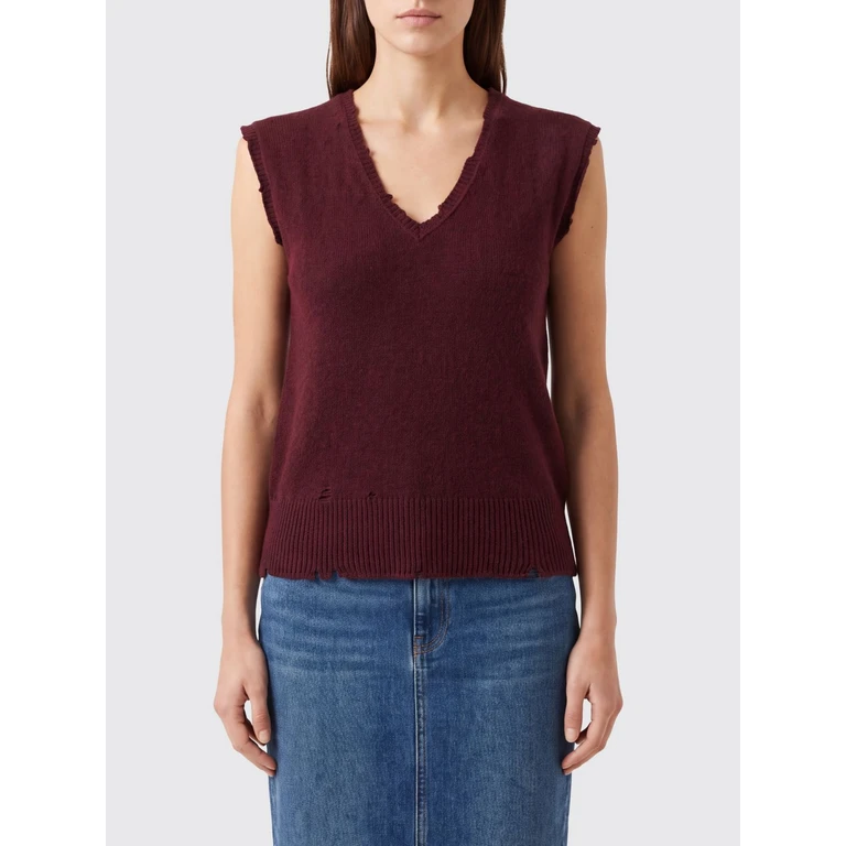 Bordeaux wollen vest