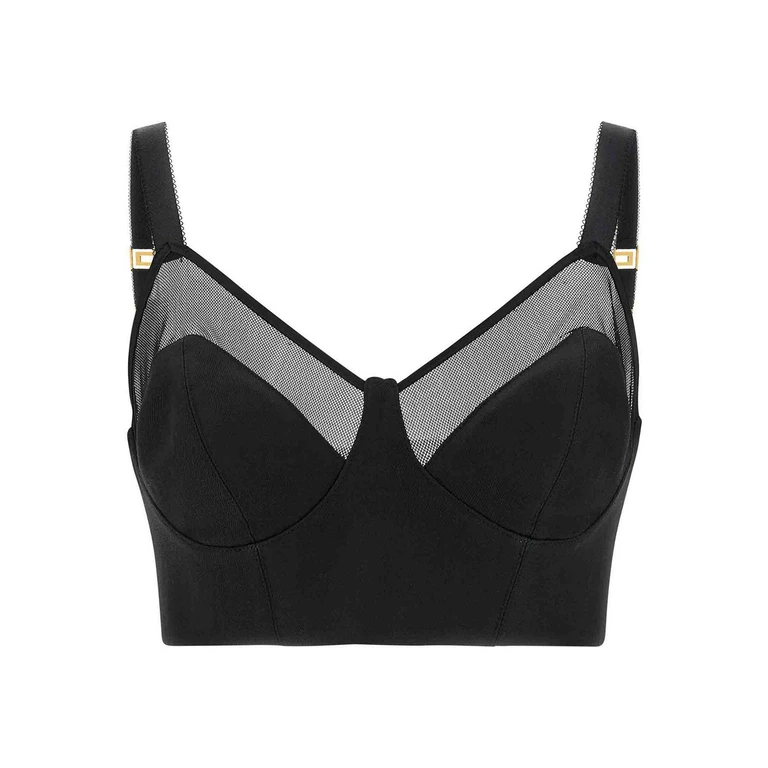 Top corto Elisabetta Franchi - Negro