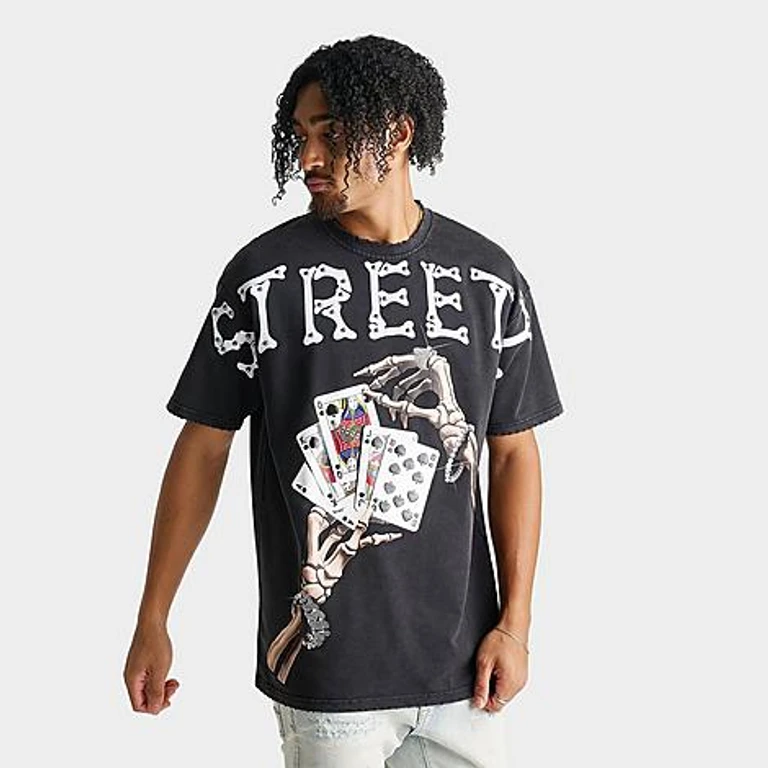 Men's Play 2 Win T-Shirt in Black Wash Size: Small