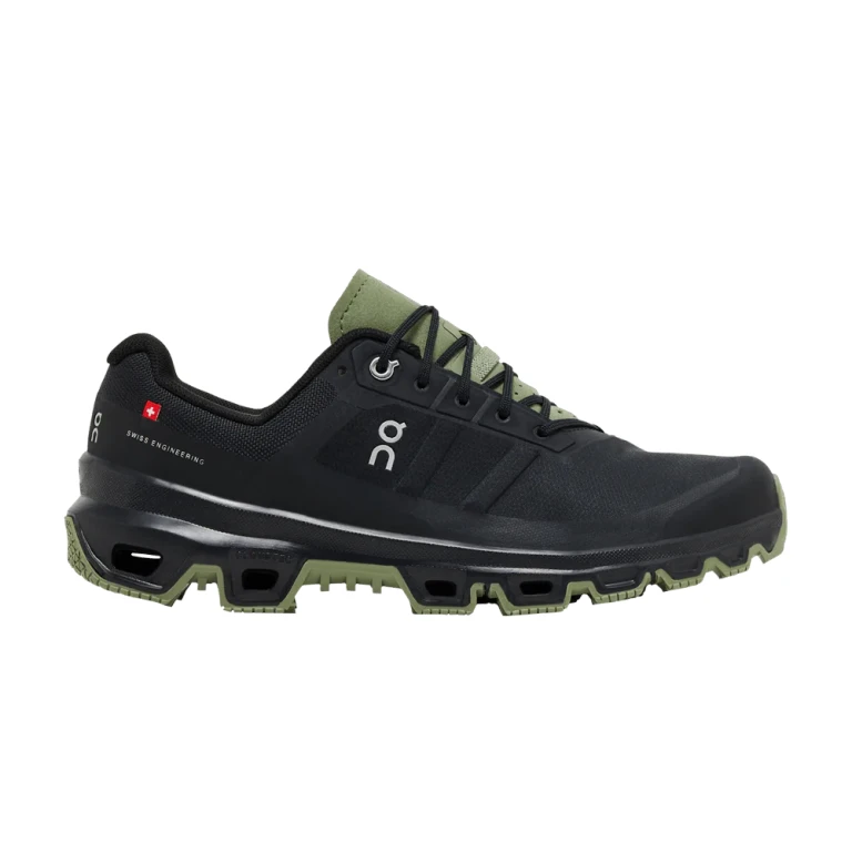 Cloudventure Men's Trail Running Shoes - Black/Reseda Mesh Low-Top
