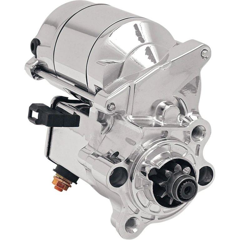 80-1010 - Drag Specialties 1.4 kW High-Performance Starter Motor For Harley Davidson XL 1200 C 1996-2015 - Chrome