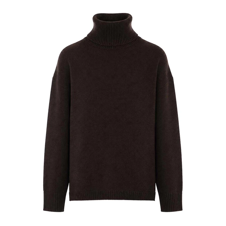 Pullover met hoge hals - Bruin