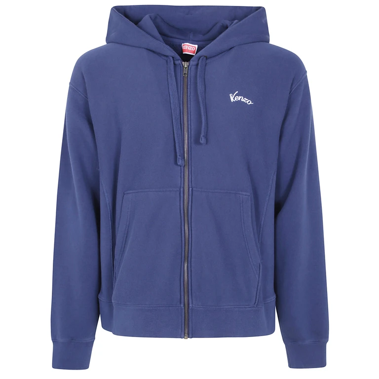 KENZO Zip-Up Hoodie "Kenzo Eiffel Tower Design"