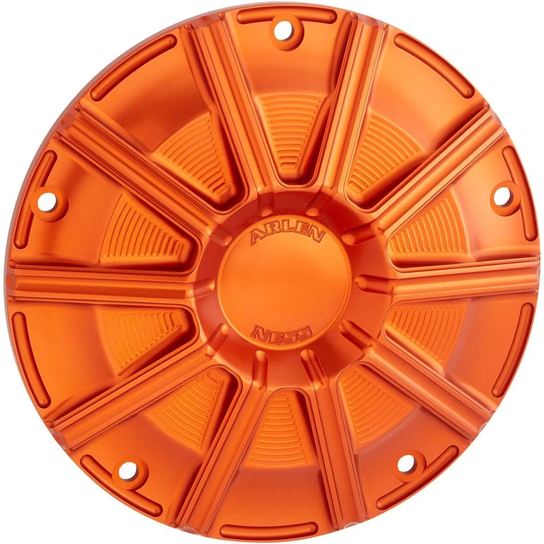 700-005 - Arlen Ness 10-Gauge Derby Cover For Harley Davidson FLH 1868 2021 - Orange