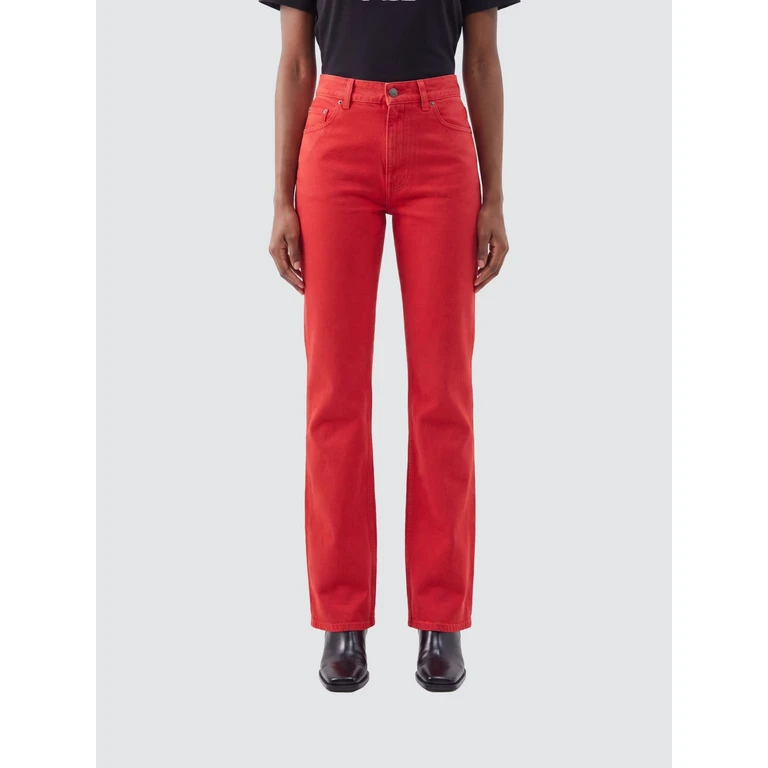 Chloé Calças de Ganga Skinny em Denim de Algodão