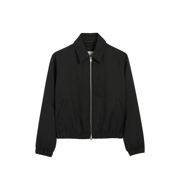 Wool Padded Jacket With Ami De Coeur