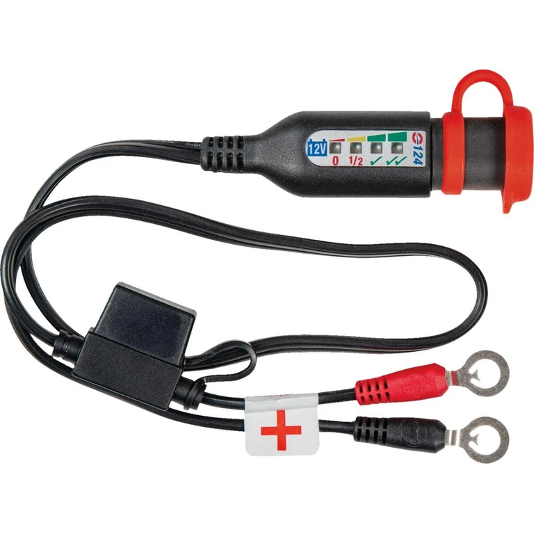 O124 - TecMate Battery Cord Eye With Test For 12v Lead Acid Batterys