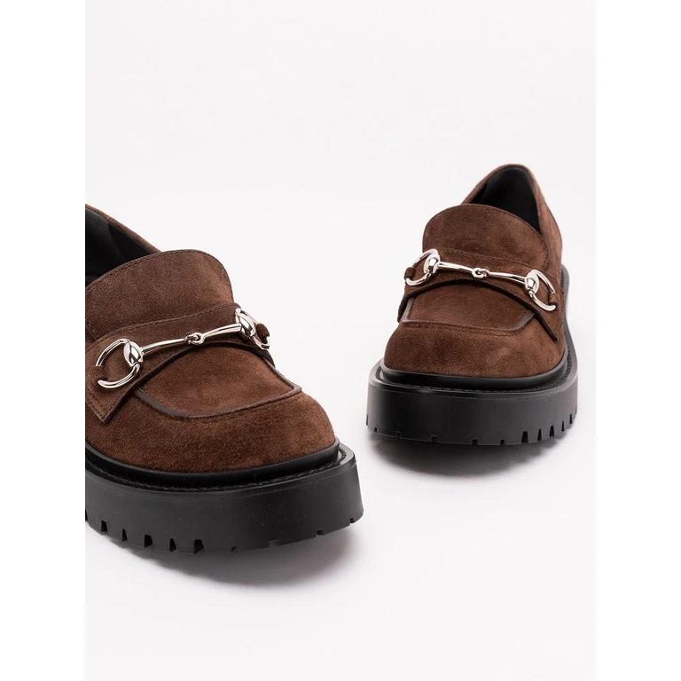 Loafers With Horsebit And Lug Sole