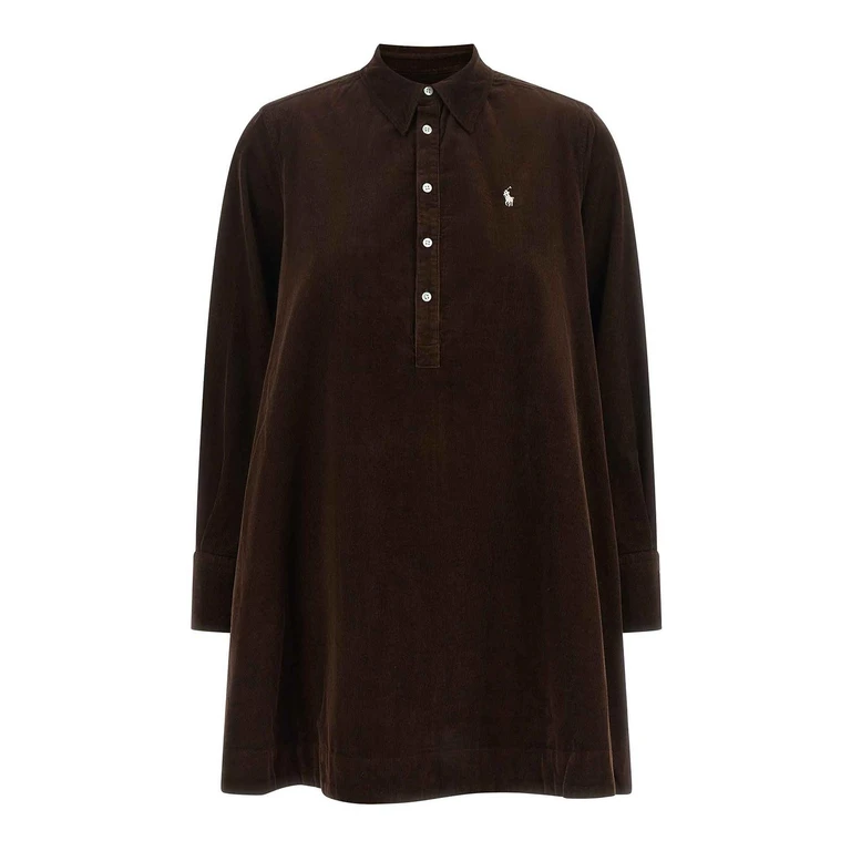 Robe Polo en Velours Côtelé