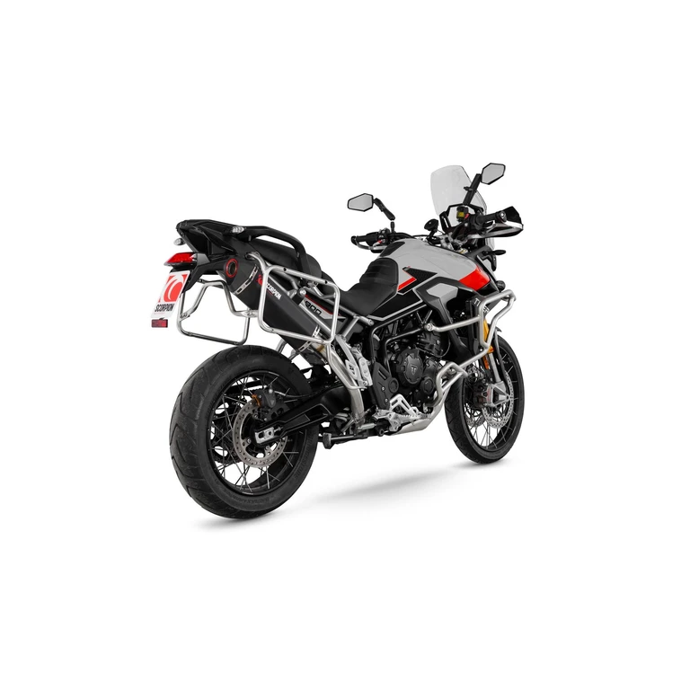 RTR95BCER - Scorpion Serket Parallel Slip-On Black Ceramic For Triumph Tiger 900 2024-2025
