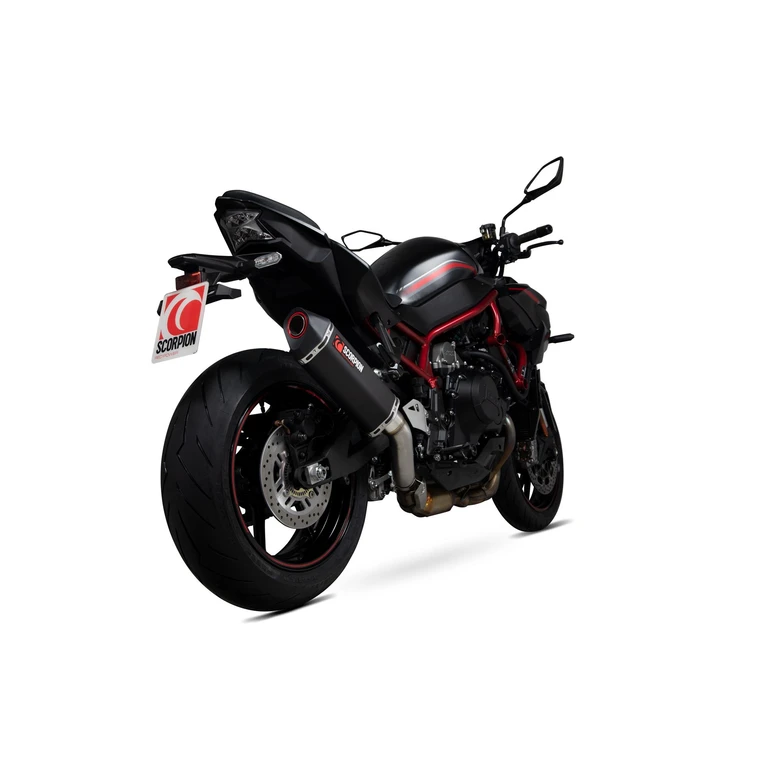 RKA135BCER - Scorpion Serket Taper Black Ceramic Slip-On Exhaust - Kawasaki Z H2 2020