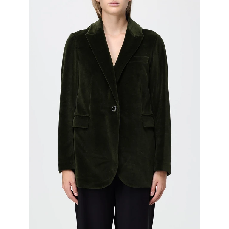 Single-Breasted Velvet Blazer with Peak Lapels (FD4059G1375)